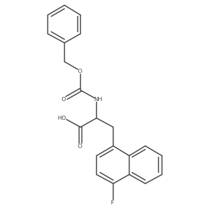 (2R)-2-{[(benzyloxy)carbonyl]amino}-3-(4-fluoronaphthalen-1-yl)propanoic acid结构式