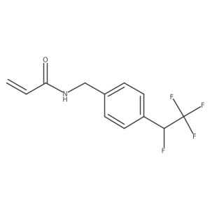 N-[[4-(1,2,2,2-Tetrafluoroethyl)phenyl]methyl]prop-2-enamide结构式