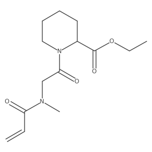 Ethyl 1-[2-[methyl(prop-2-enoyl)amino]acetyl]piperidine-2-carboxylate结构式