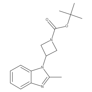 tert-butyl 3-(2-methyl-1H-1,3-benzodiazol-1-yl)azetidine-1-carboxylate Structure