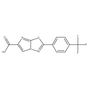 2-[4-(Trifluoromethyl)phenyl]imidazo[2,1-b][1,3,4]thiadiazole-6-carboxylic acid Structure