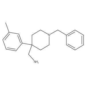 (1-Benzyl-4-m-tolylpiperidin-4-yl)methanamine Structure
