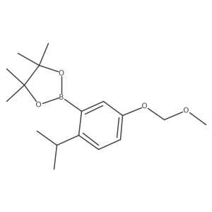 2-(2-Isopropyl-5-(methoxymethoxy)phenyl)-4,4,5,5-tetramethyl-1,3,2-dioxaborolane Structure