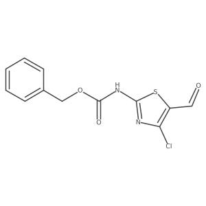 benzyl N-(4-chloro-5-formyl-1,3-thiazol-2-yl)carbamate结构式