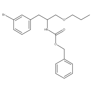 benzyl N-[1-(3-bromophenyl)-3-propoxypropan-2-yl]carbamate Structure