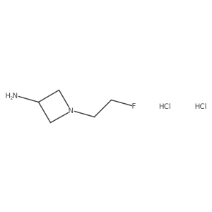 3-Azetidinamine, 1-(2-fluoroethyl)-, dihydrochloride Structure