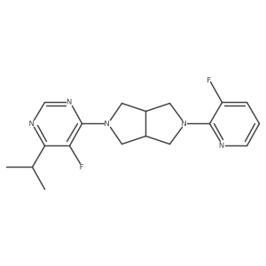 5-Fluoro-4-[5-(3-fluoropyridin-2-yl)-octahydropyrrolo[3,4-c]pyrrol-2-yl]-6-(propan-2-yl)pyrimidine Structure