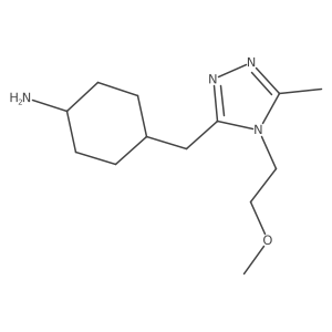 4-{[4-(2-methoxyethyl)-5-methyl-4H-1,2,4-triazol-3-yl]methyl}cyclohexan-1-amine Structure