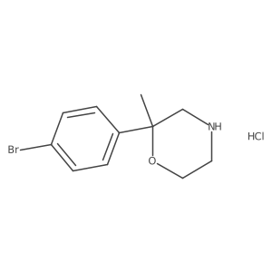 2-(4-Bromophenyl)-2-methylmorpholine hydrochloride结构式