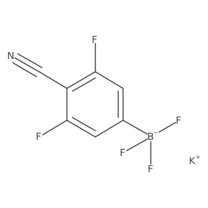 Potassium (4-cyano-3,5-difluorophenyl)trifluoroboranuide Structure