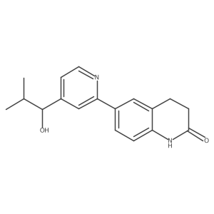 3,4-Dihydro-6-[4-(1-hydroxy-2-methylpropyl)-2-pyridinyl]-2(1H)-quinolinone Structure
