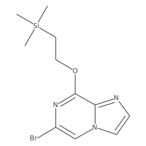 6-Bromo-8-(2-(trimethylsilyl)ethoxy)imidazo[1,2-a]pyrazine结构式