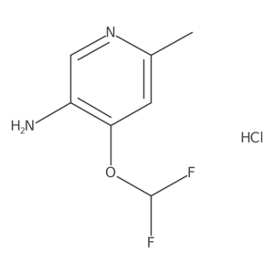 4-(Difluoromethoxy)-6-methylpyridin-3-amine hydrochloride Structure