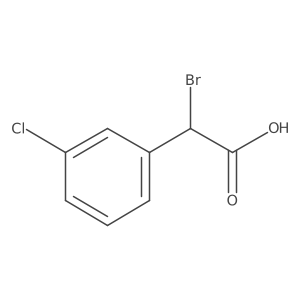 2-Bromo-2-(3-chlorophenyl)acetic acid Structure