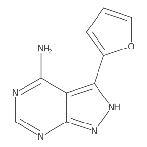 3-(furan-2-yl)-2H-pyrazolo[3,4-d]pyrimidin-4-amine结构式