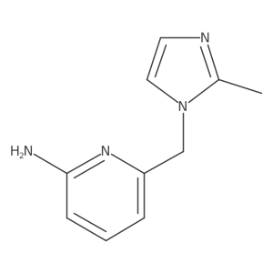 6-[(2-Methylimidazol-1-yl)methyl]pyridin-2-amine Structure