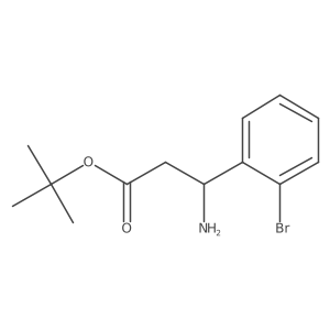 tert-Butyl (S)-3-amino-3-(2-bromophenyl)propanoate Structure