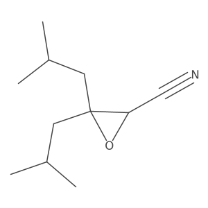 Bis(2-methylpropyl)oxirane-2-carbonitrile Structure