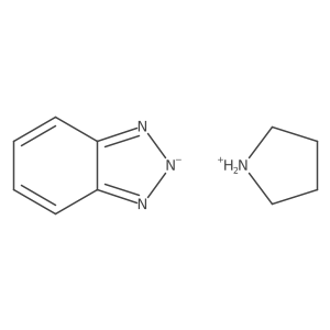 1H-1,2,3-Benzotriazol-1-ide pyrrolidin-1-ium Structure