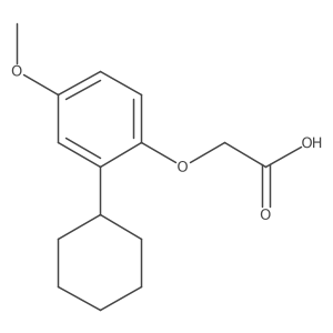 (2-Cyclohexyl-4-methoxyphenoxy)acetic acid结构式