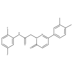 N-(2,5-difluorophenyl)-2-[3-(3,4-dimethylphenyl)-6-oxopyridazin-1(6H)-yl]acetamide Structure