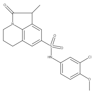 N-(3-chloro-4-methoxyphenyl)-1-methyl-2-oxo-2,4,5,6-tetrahydro-1H-pyrrolo[3,2,1-ij]quinoline-8-sulfonamide Structure