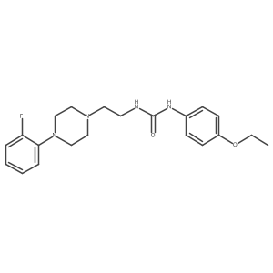 N-(4-ethoxyphenyl)-N'-{2-[4-(2-fluorophenyl)piperazin-1-yl]ethyl}urea结构式