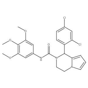 1-(2,4-dichlorophenyl)-N-(3,4,5-trimethoxyphenyl)-3,4-dihydropyrrolo[1,2-a]pyrazine-2(1H)-carboxamide Structure