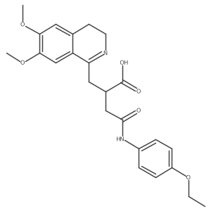 2-((6,7-Dimethoxy-3,4-dihydroisoquinolin-1-yl)methyl)-4-((4-ethoxyphenyl)amino)-4-oxobutanoic acid Structure