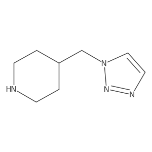 4-(1H-1,2,3-triazol-1-ylmethyl)piperidine结构式