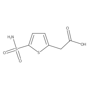2-(5-Sulfamoylthiophen-2-yl)acetic acid Structure