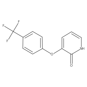 3-[4-(trifluoromethyl)phenoxy]-1H-pyridin-2-one Structure