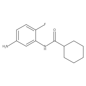 N-(5-amino-2-fluorophenyl)cyclohexanecarboxamide Structure