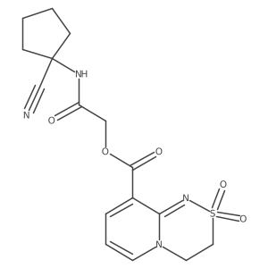 [(1-cyanocyclopentyl)carbamoyl]methyl 2,2-dioxo-3H,4H-2lambda6-pyrido[2,1-c][1,2,4]thiadiazine-9-carboxylate结构式