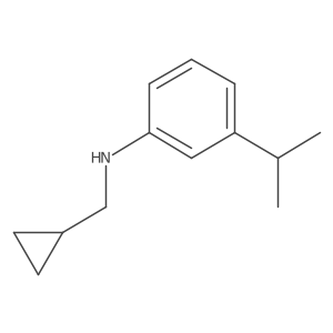 N-(cyclopropylmethyl)-3-(propan-2-yl)aniline Structure