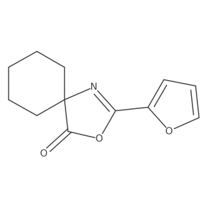 2-(2-Furanyl)-3-oxa-1-azaspiro[4.5]dec-1-en-4-one结构式