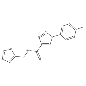 N-(furan-2-ylmethyl)-1-(p-tolyl)-1H-1,2,3-triazole-4-carboxamide Structure