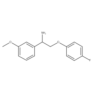 I+/--[(4-Fluorophenoxy)methyl]-3-methoxybenzenemethanamine结构式