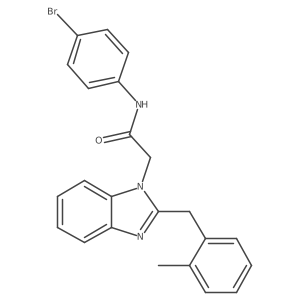 N-(4-bromophenyl)-2-[2-(2-methylbenzyl)-1H-benzimidazol-1-yl]acetamide Structure