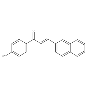(Z)-1-(4-bromophenyl)-3-(quinolin-6-yl)prop-2-en-1-one Structure
