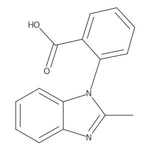 2-(2-Methyl-1H-benzo[d]imidazol-1-yl)benzoic acid Structure