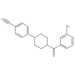 4-[1-(3-Aminobenzoyl)-4-piperidyl]benzonitrile Structure