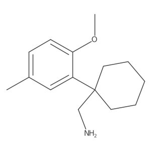 [1-(2-Methoxy-5-methylphenyl)cyclohexyl]methanamine Structure