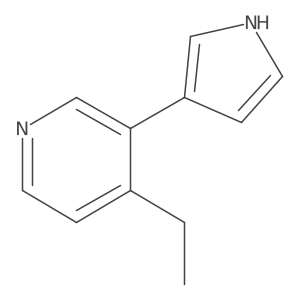 4-ethyl-3-(1H-pyrrol-3-yl)pyridine结构式