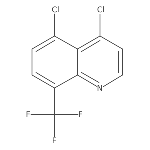 4,5-Dichloro-8-(trifluoromethyl)quinoline结构式