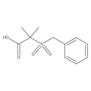 2-(Benzylsulfonyl)-2-methylpropanoic acid Structure