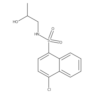 [(4-Chloronaphthyl)sulfonyl](2-hydroxypropyl)amine Structure