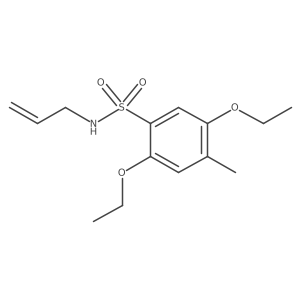N-allyl-2,5-diethoxy-4-methylbenzenesulfonamide Structure