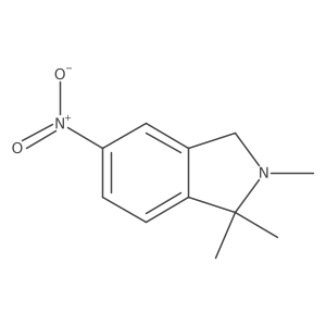 2,3,3-trimethyl-6-nitro-1H-isoindole结构式
