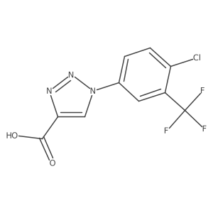 1-[4-chloro-3-(trifluoromethyl)phenyl]-1H-1,2,3-triazole-4-carboxylic acid Structure